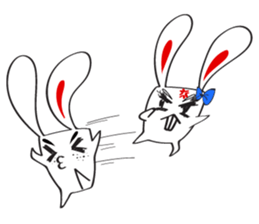 A Cute White Rabbit sticker #10947031