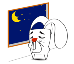 A Cute White Rabbit sticker #10947034