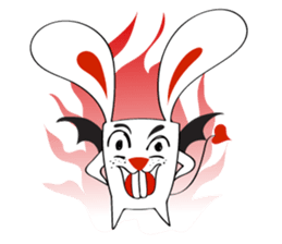 A Cute White Rabbit sticker #10947036