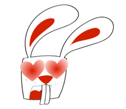 A Cute White Rabbit sticker #10947039