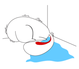 A Cute White Rabbit sticker #10947042