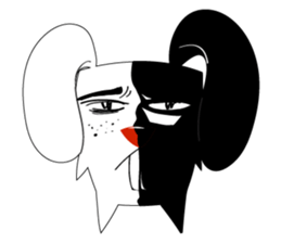 A Cute White Rabbit sticker #10947047