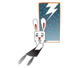 A Cute White Rabbit sticker #10947052