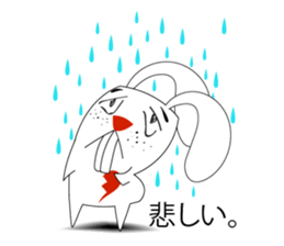 A Cute White Rabbit sticker #10947053