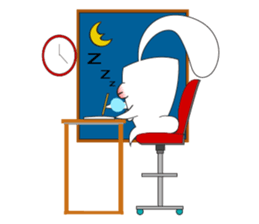 A Cute White Rabbit sticker #10947054