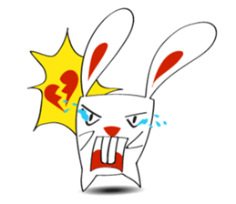 A Cute White Rabbit sticker #10947055