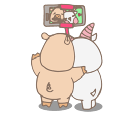 Piggo and Goaty sticker #10947104
