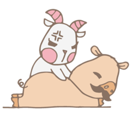 Piggo and Goaty sticker #10947126