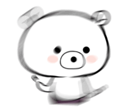 Bear became wrestlers. sticker #10947301