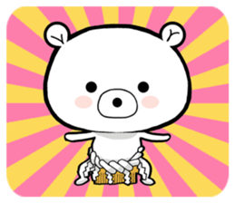 Bear became wrestlers. sticker #10947304