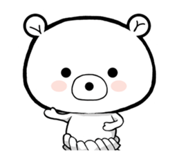 Bear became wrestlers. sticker #10947305