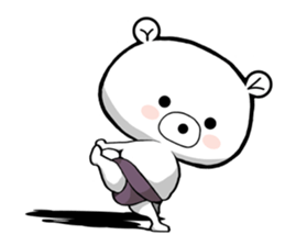 Bear became wrestlers. sticker #10947306