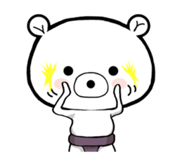 Bear became wrestlers. sticker #10947308