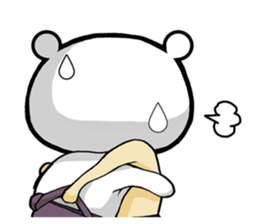 Bear became wrestlers. sticker #10947313