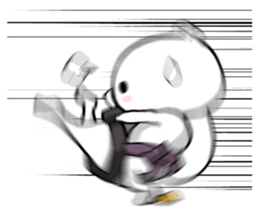 Bear became wrestlers. sticker #10947315