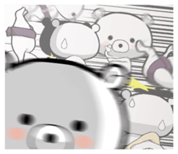 Bear became wrestlers. sticker #10947317