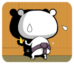 Bear became wrestlers. sticker #10947323