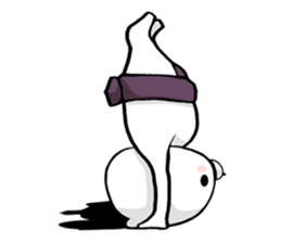 Bear became wrestlers. sticker #10947324