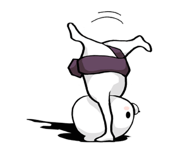 Bear became wrestlers. sticker #10947325