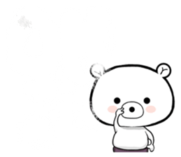 Bear became wrestlers. sticker #10947330