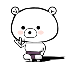 Bear became wrestlers. sticker #10947331