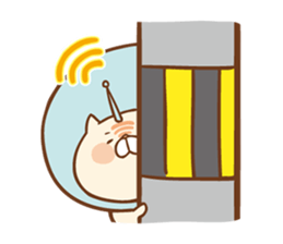 Parabola Antenna Cat Antenyan sticker #10948311