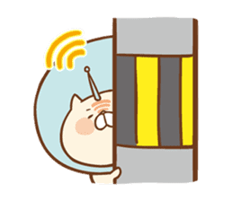 Parabola Antenna Cat Antenyan sticker #10948311