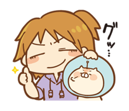 Parabola Antenna Cat Antenyan sticker #10948328