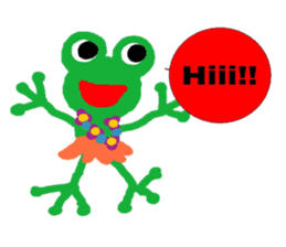 Trip of the frog to Hawaii sticker #10949448
