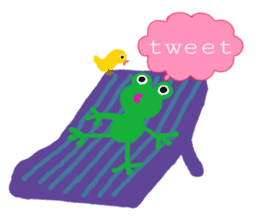 Trip of the frog to Hawaii sticker #10949469