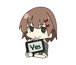Pronama-chan (No text message ver.) sticker #10950878