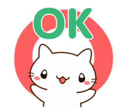 Message cat for families sticker #10951362
