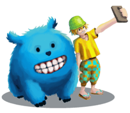 Blue Ja Mon sticker #10951550