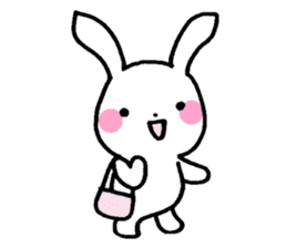 Newlywed rabbit (No character) sticker #10951793