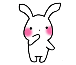 Newlywed rabbit (No character) sticker #10951795