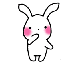 Newlywed rabbit (No character) sticker #10951795