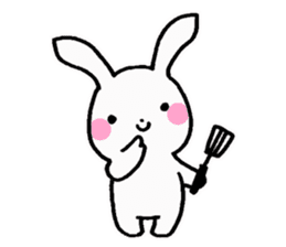 Newlywed rabbit (No character) sticker #10951796