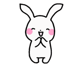 Newlywed rabbit (No character) sticker #10951797