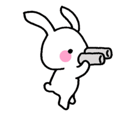 Newlywed rabbit (No character) sticker #10951799