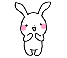 Newlywed rabbit (No character) sticker #10951802