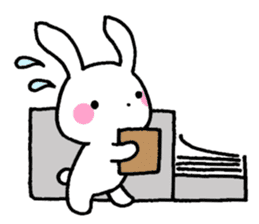 Newlywed rabbit (No character) sticker #10951803