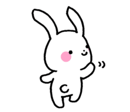 Newlywed rabbit (No character) sticker #10951807