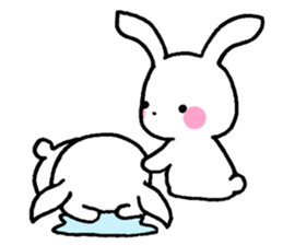 Newlywed rabbit (No character) sticker #10951808