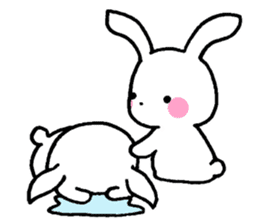 Newlywed rabbit (No character) sticker #10951808