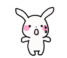 Newlywed rabbit (No character) sticker #10951811