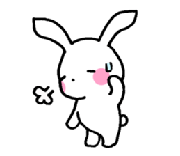 Newlywed rabbit (No character) sticker #10951812