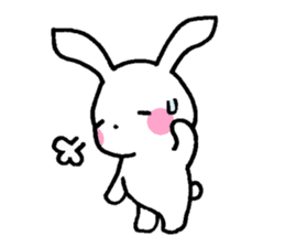 Newlywed rabbit (No character) sticker #10951812