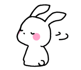 Newlywed rabbit (No character) sticker #10951816