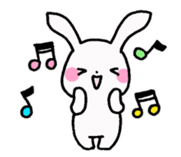 Newlywed rabbit (No character) sticker #10951822