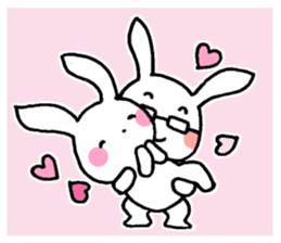 Newlywed rabbit (No character) sticker #10951823